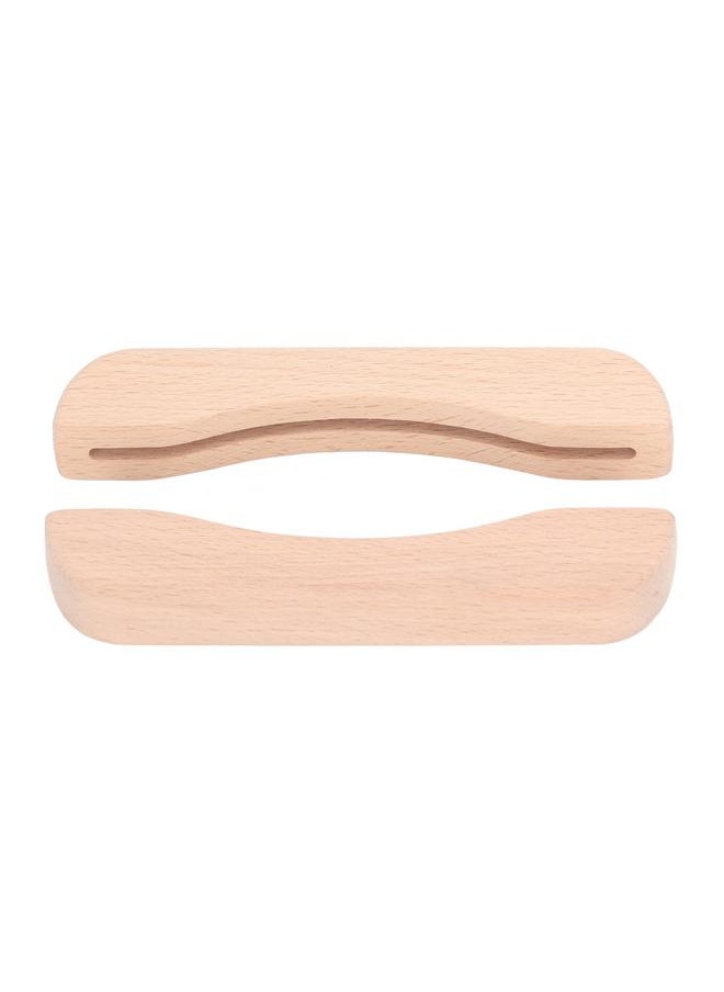 2pcs Grill Pan Handle Holder Prevents Scald Heat Resistance Wooden Hot Pan Handle Cover for Grill Plate Frying Pan