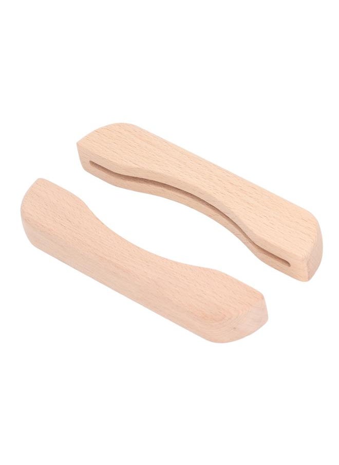 2pcs Grill Pan Handle Holder Prevents Scald Heat Resistance Wooden Hot Pan Handle Cover for Grill Plate Frying Pan