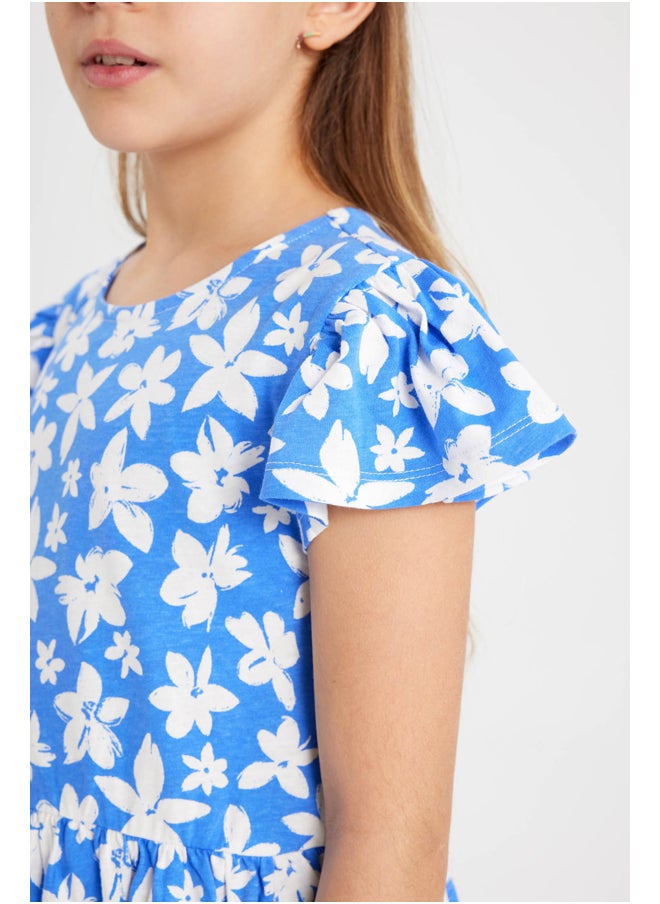 DeFacto - Girl Regular Fit Short Sleeve Knitted Dress - Image 1