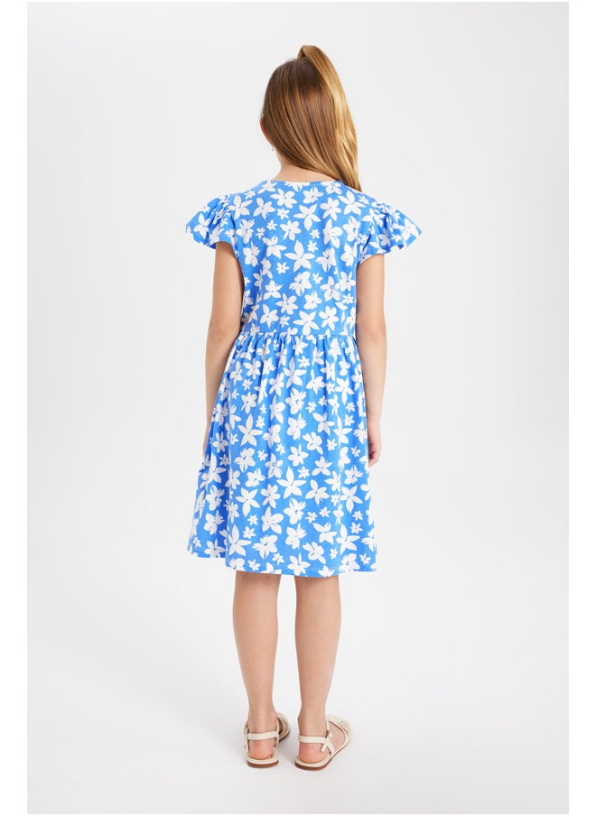 DeFacto - Girl Regular Fit Short Sleeve Knitted Dress - Image 1