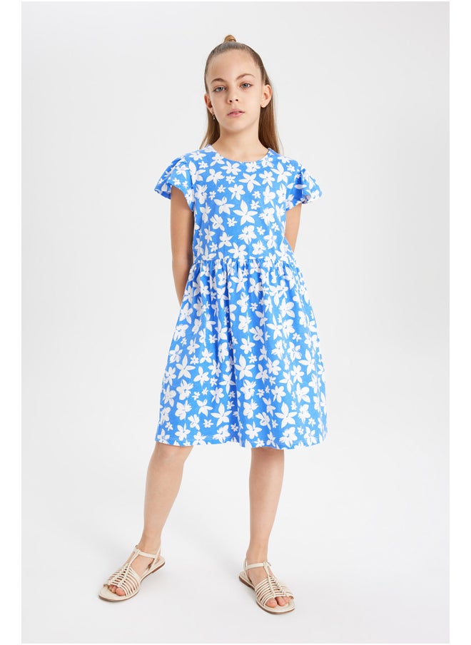 DeFacto - Girl Regular Fit Short Sleeve Knitted Dress - Image 1