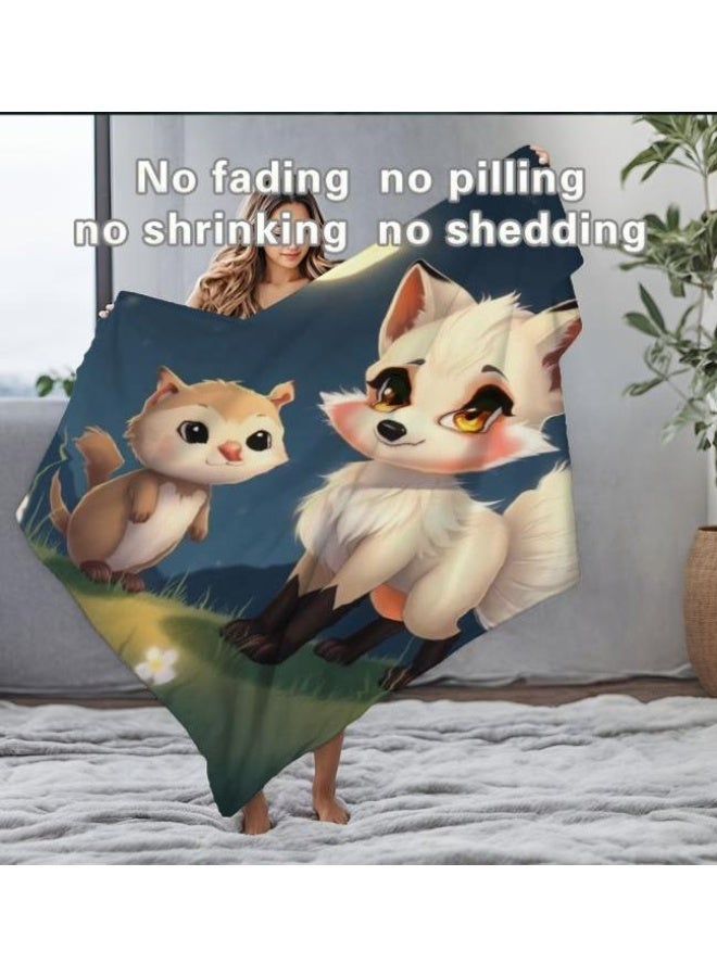 general Children's or student cartoon flannel thin blanket (warm and comfortable, suitable for sleep, games) 100cm*150cm - 339 - Image 1