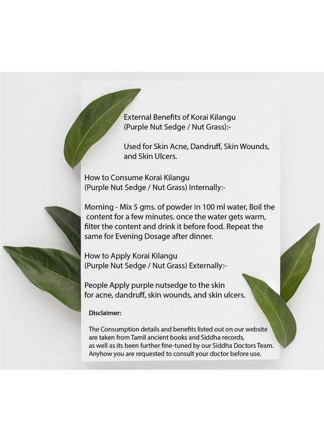 DIETS ORGANICS Korai Kizhangu Powder | Nut Grass | Cyperus rotundus | Tuber Powder -200 Gms - Image 3