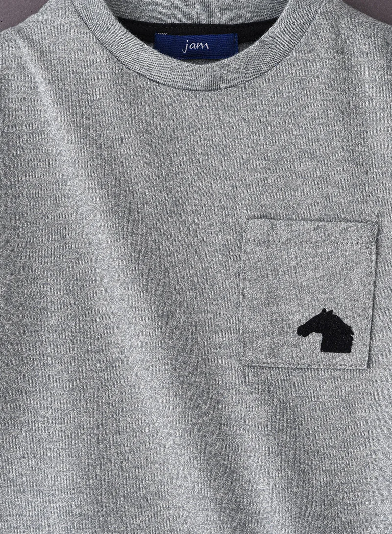 JAM Knit t-shirt with at pocket