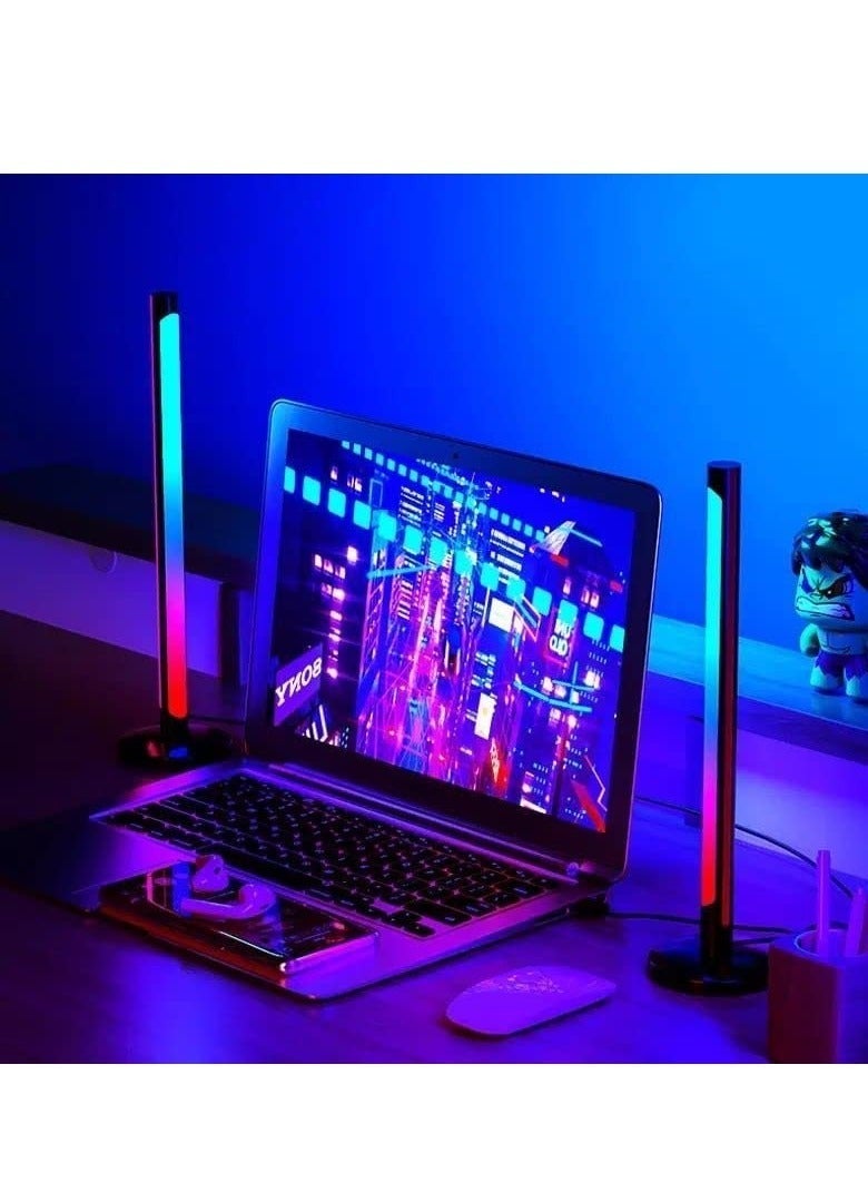 Raxoom Smart RGB LED Light Bars, Ambient Lighting, Bluetooth Monitor Flow Light Bars with APP Control, Color Gaming Light Bar for TV/Room Decoration/Movie/PC. - Image 2