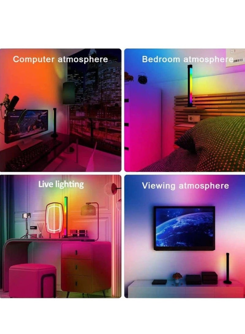 Raxoom Smart RGB LED Light Bars, Ambient Lighting, Bluetooth Monitor Flow Light Bars with APP Control, Color Gaming Light Bar for TV/Room Decoration/Movie/PC. - Image 5