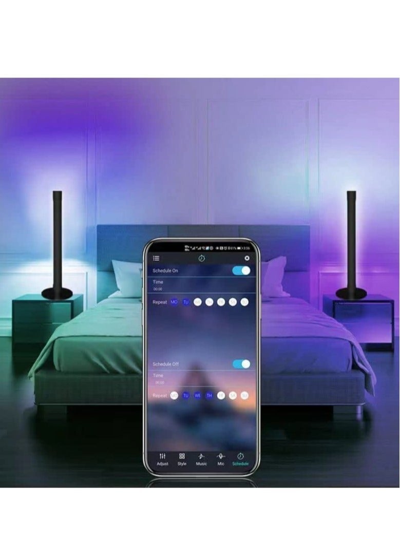 Raxoom Smart RGB LED Light Bars, Ambient Lighting, Bluetooth Monitor Flow Light Bars with APP Control, Color Gaming Light Bar for TV/Room Decoration/Movie/PC. - Image 3