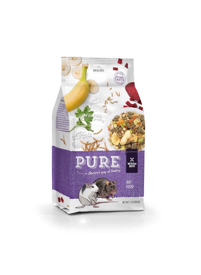 Witte Molen Pure Rat Seed Mixture Peanut & Banana Dry Rat Food (Dumbo Rats, Manx Rats, Dwarf Rats, Rex Rats) (Pure Rat Seed Mixture Peanut & Banana) - Image 1