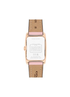 COACH Rectangle Analog Women's White Case Watch - 14504313  - Image 3