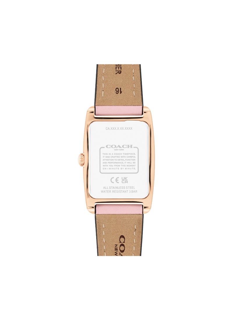 COACH Rectangle Analog Women's White Case Watch - 14504313  - Image 3