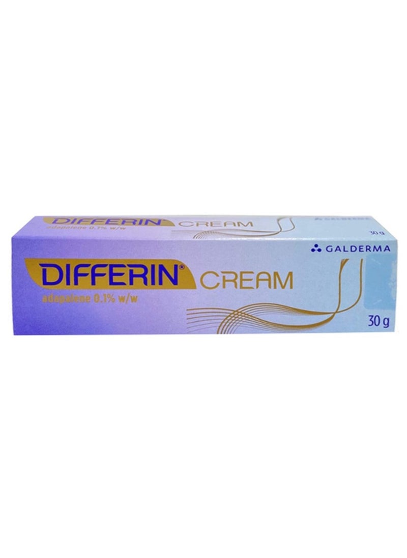 differin Cream Adapalene 0.1% w/w 30 G  - Image 1