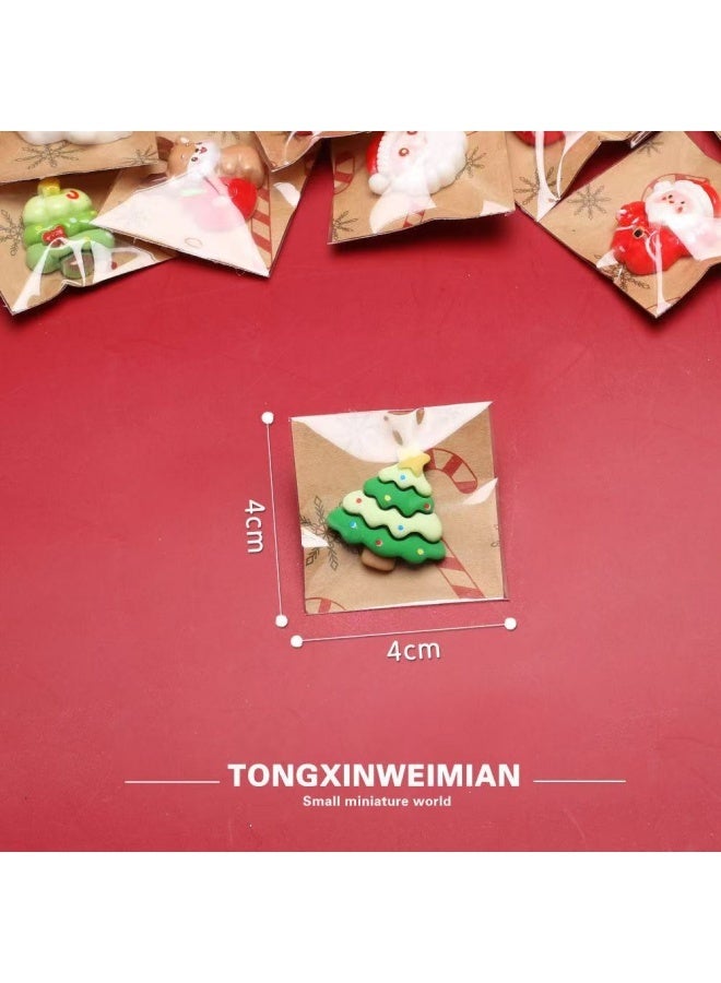 20 مغناطيس ثلاجة عيد الميلاد، ملصقات مغناطيسية بموضوع عيد الميلاد، مناسبة للثلاجات وغسالات الصحون والأبواب المعدنية وديكورات المنزل في العطلات الشتوية (تصاميم عشوائية). - Image 3