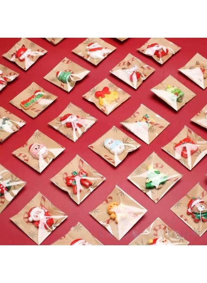 20 مغناطيس ثلاجة عيد الميلاد، ملصقات مغناطيسية بموضوع عيد الميلاد، مناسبة للثلاجات وغسالات الصحون والأبواب المعدنية وديكورات المنزل في العطلات الشتوية (تصاميم عشوائية). - Image 5