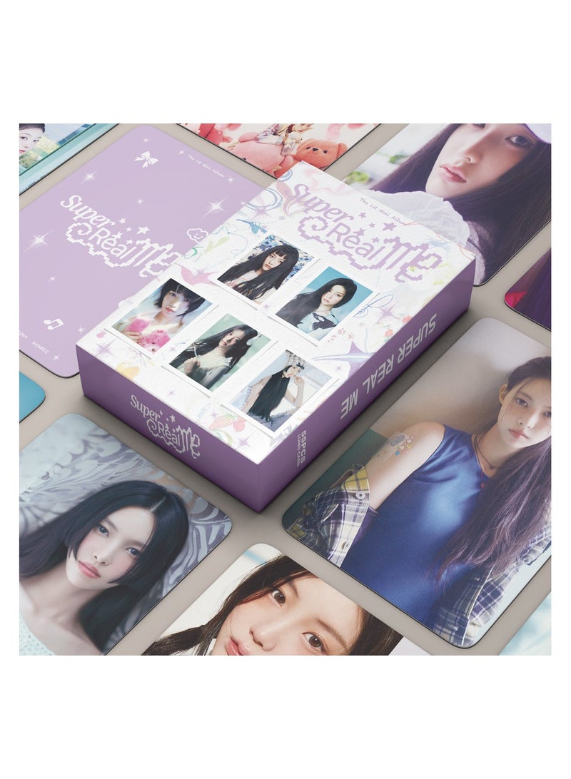 NIBEMINENT 55 Pcs Kpop ILLIT SUPER REAL MINJU Lomo Cards Card For Fans Collection Gifts - Image 3
