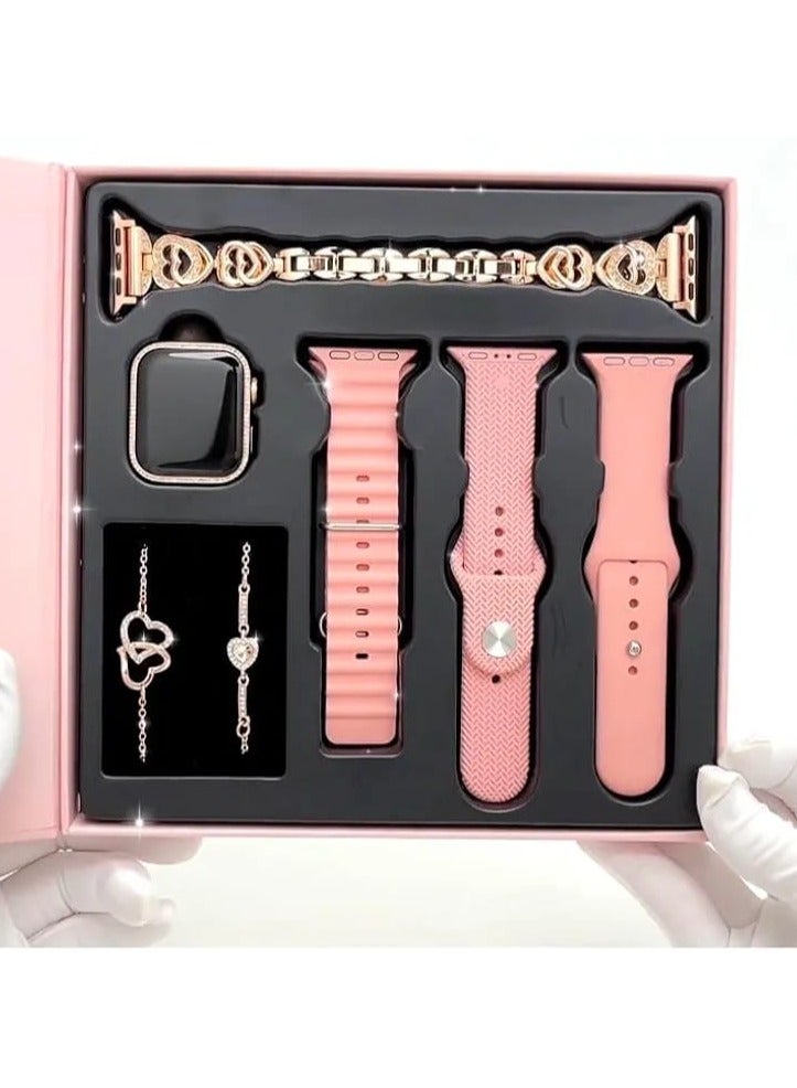 Haino Teko Germany G10 Mini HD IPS AMOLDED Display (4 Pairs Strap+ 2 Free Bracelets) - Image 4