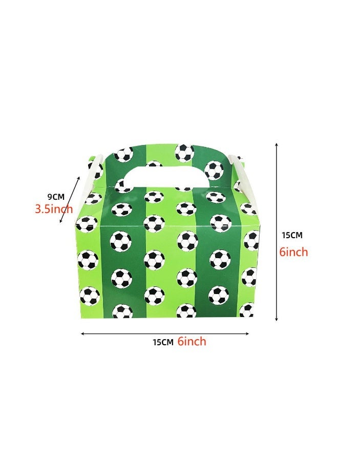 12 Pcs Football Box Durable Kraft Paper Gift Boxes Suitable for Various Small Gift Items(Size:15*15*9cm) - Image 3