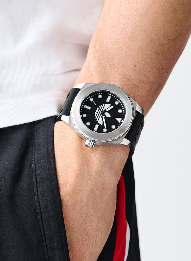 Adidas Uni Discoverer One Blk Dl Ss Cs 44 Mm Qtz Blk Sil Ss25 - Image 4