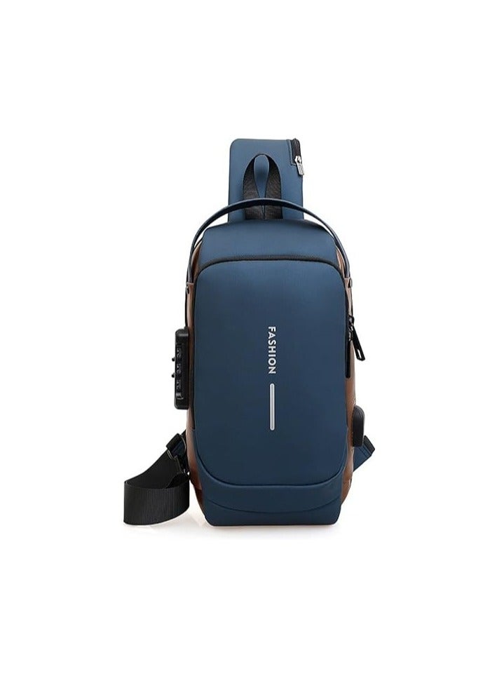 Unisex Shoulder Bag blue - Image 1