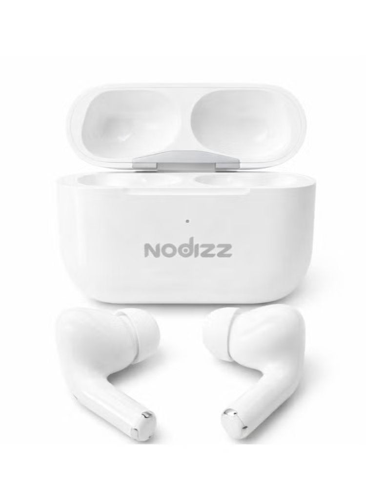nodizz DT05 سماعات أذن لاسلكية حقيقية بلوتوث 5.4، سماعات TWS ذات صوت جهير عالي مع علبة شحن، مكالمات صوتية واضحة HD، صوت لاسلكي منخفض الكمون، شحن سريع، عمر بطارية طويل للموسيقى والألعاب والمكالمات - Image 1