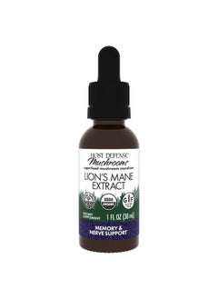 Mushrooms Lion's Mane Extract - Lion's Mane Liquid Supplement for Brain Health - Mushroom Support for Focus & Memory Function - Immune & Nervous System Support - 1 fl oz (30 Servings)*