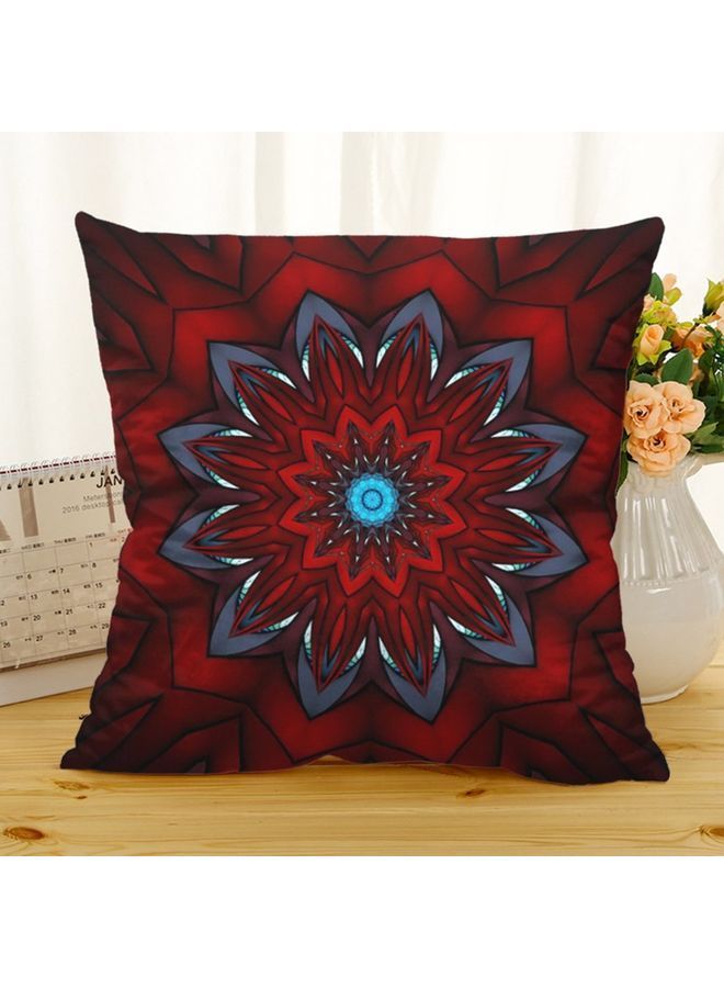 NIBEMINENT Decorative Printed Cushion Cover Red/Blue