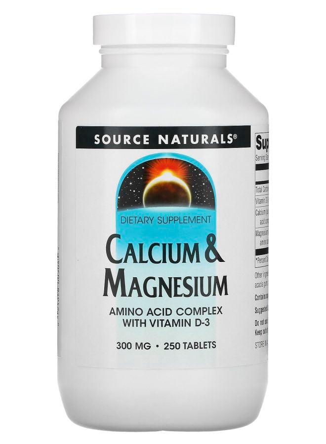 Source Naturals Calcium & Magnesium 300 mg 250 Tablets