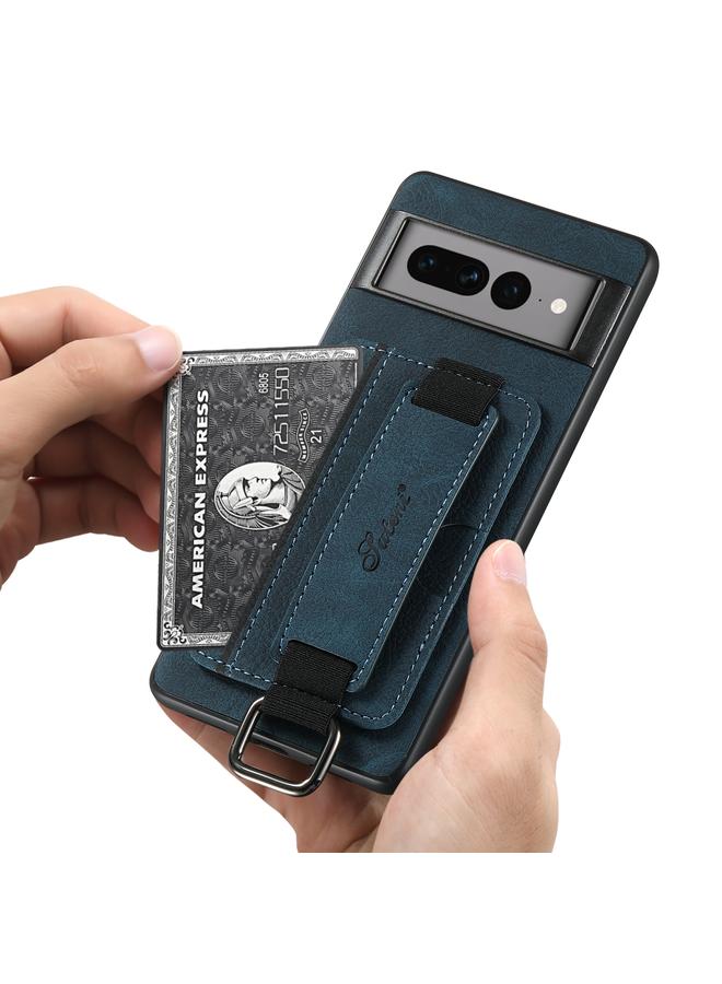 Suteni Case For Google Pixel 6 Pro H13 Litchi Leather Wrist Strap Wallet Back Phone Case - Image 4