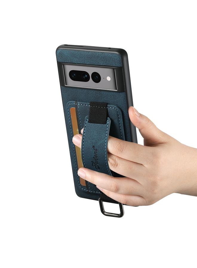 Suteni Case For Google Pixel 6 Pro H13 Litchi Leather Wrist Strap Wallet Back Phone Case - Image 3