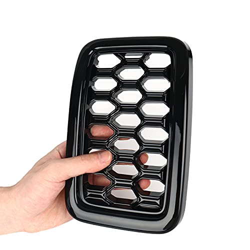 SPORTULI 7PCS Glossy Black Honeycomb Mesh Front Grill Inserts kits Replace for 2017-2021 Jeep Grand Cherokee - Image 5