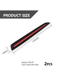 Excefore Anti-Collision Patch, 2 Pack Car Bumper Guard Strip, Anti-Scratch Bumpe Protector Trim, Protector Car Door Edge Guards, for Cars SUV Pickup Truck, Universal, Black Red  - Image 5