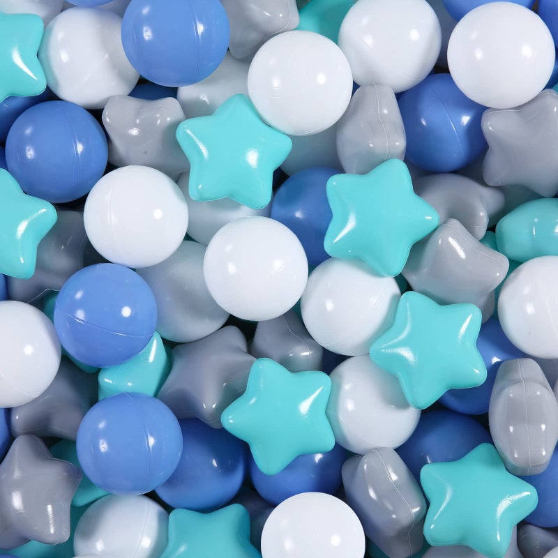 STARBOLO Star Ball Pit Balls for Toddlers 100pcs Pastel Colors Phthalate Free BPA Free NonToxic Crush Proof Play Balls Play Tent Pool Playhouse Playpen Party Decoration - Image 2
