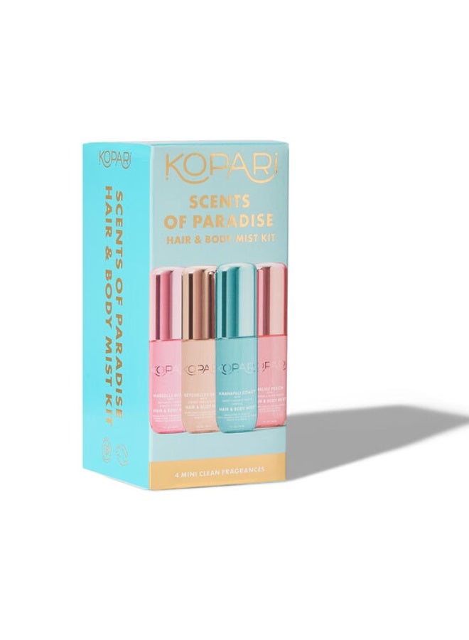 Kopari Scents of Paradise Hair & Body Mist Kit  4*30 ml - Image 1