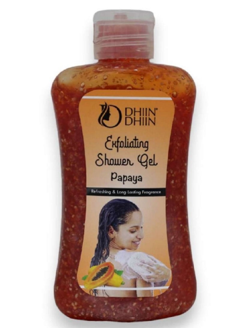 DHIN DHIN Exfoliating Shower Gel Papaya  200ml