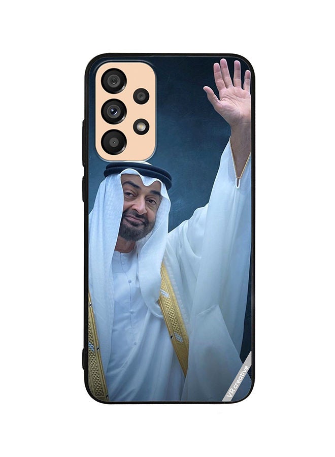 VR CREATIVE غطاء حماية لجهاز سامسونج جالاكسي A53 5G بتصميم الشيخ محمد بن زايد آل نهيان متعدد الألوان - Image 1