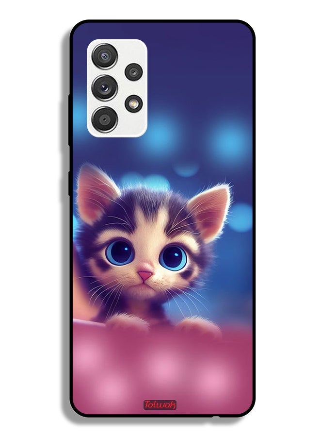 Tolwak Samsung Galaxy A32 5G Protective Case Cover Little Cat - Image 1