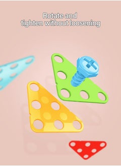 GROIC Learning Toy Building Blocks, Drill And Screwdriver Tool Set Puzzle For Kids, Educational Games For Kids, Early Education Building Blocks  - Image 3