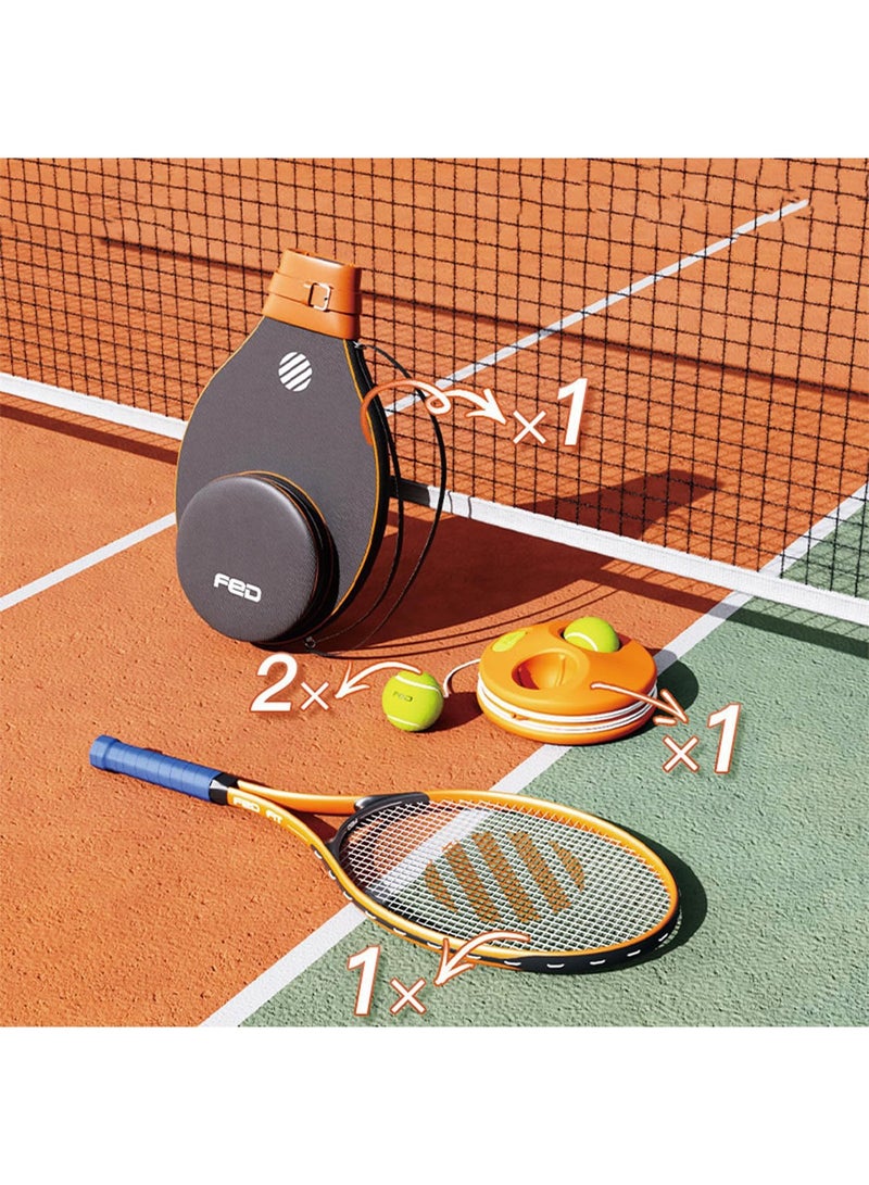 GT-Wheel Self Training Tennis Racket with Rebounder Portable - Image 1