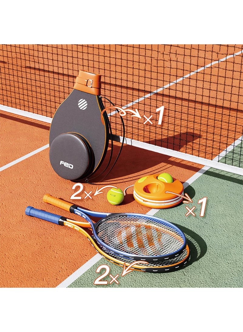 GT-Wheel Self Training Tennis Racket with Rebounder Portable - Image 4