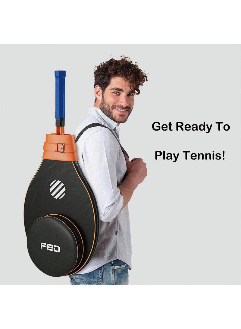 GT-Wheel Self Training Tennis Racket with Rebounder Portable - Image 3