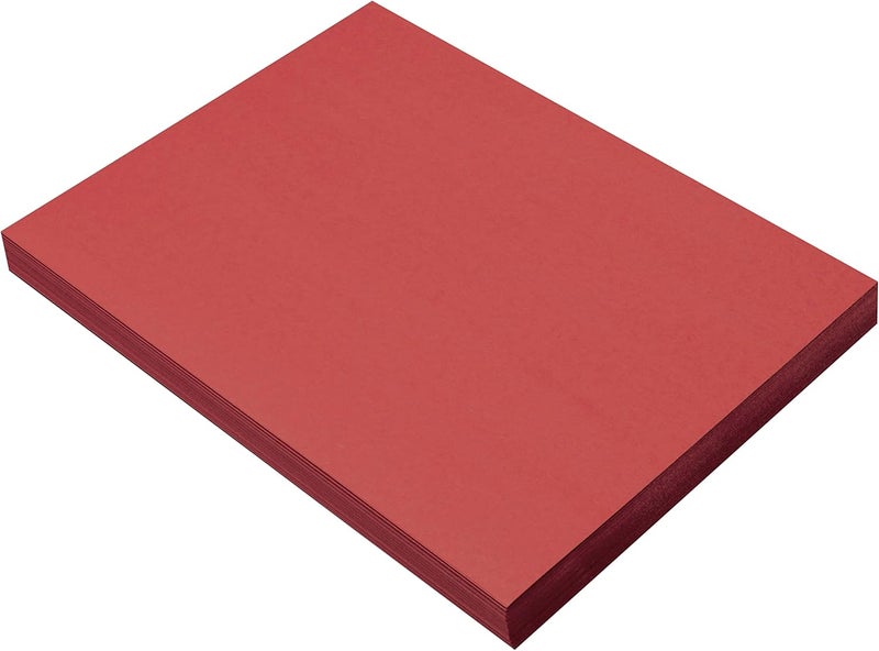 Prang (Formerly SunWorks) Construction Paper, Red, 9" x 12", 100 Sheets - Image 1