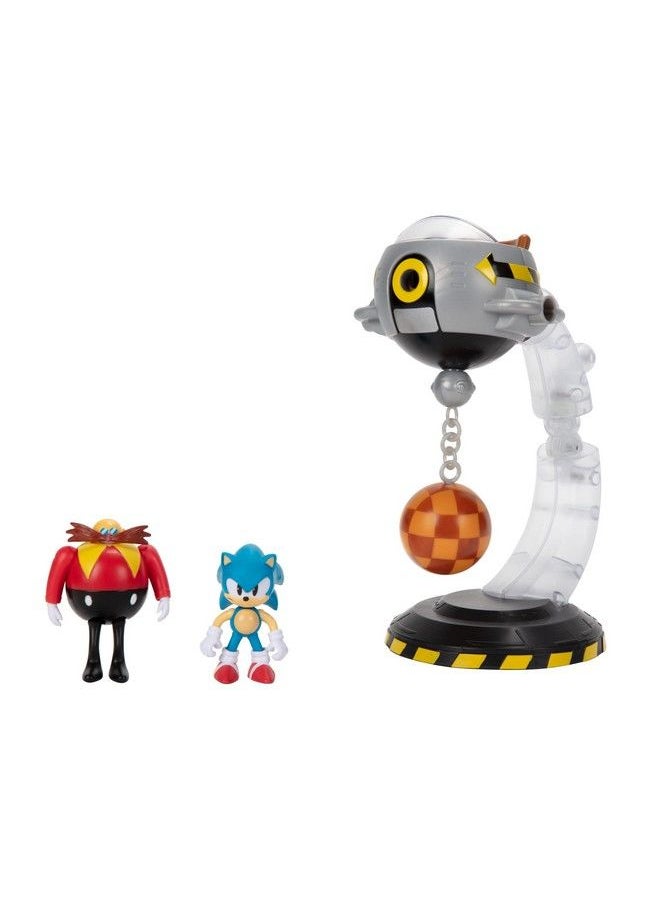 Sonic The Hedgehog - Egg Mobile Battle Set With Sonic & Dr. Eggman 2.5 Inch Action Figures Includes 14 Unique Pieces - Image 1