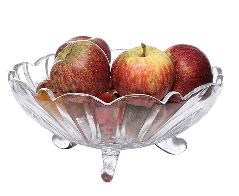 Ççs S Shree Hari Fashion Glass Serving Fruit Bowl Vegetable BowlFruit BowlDryFruit Bowl Dining Table Bowl Fruit Salad Bowl Pack of 1 - Image 1