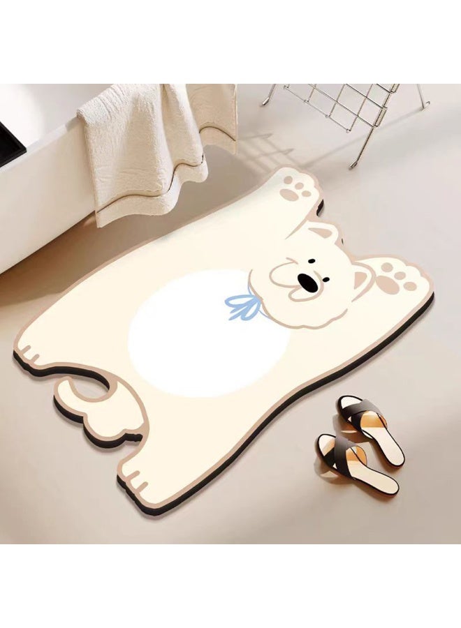 1pcs Cute Cartoon Area Rugs For Bedroom，Soft Diatomaceous Mud Carpet For Bath，Non Slip And Absorbent Mat（15.15x23.42inch） - Image 1