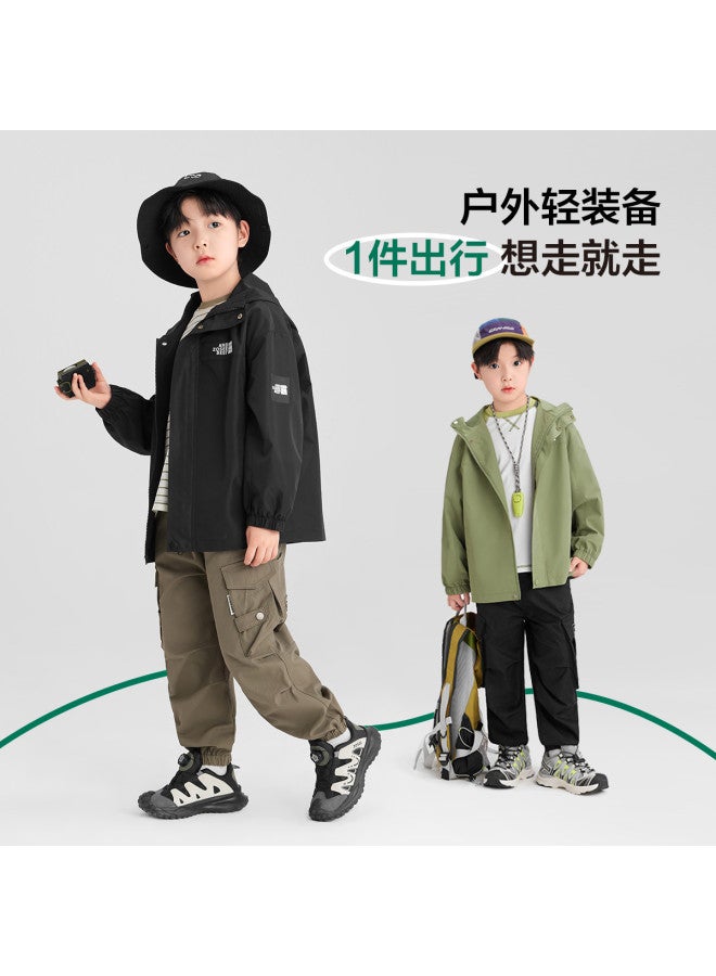 Zuoxi Boys' Jacket Spring/autumn Style Kids' Outdoor Wear New Autumn Collection Trendy Windproof Hooded Coat For Big Boys - Image 5