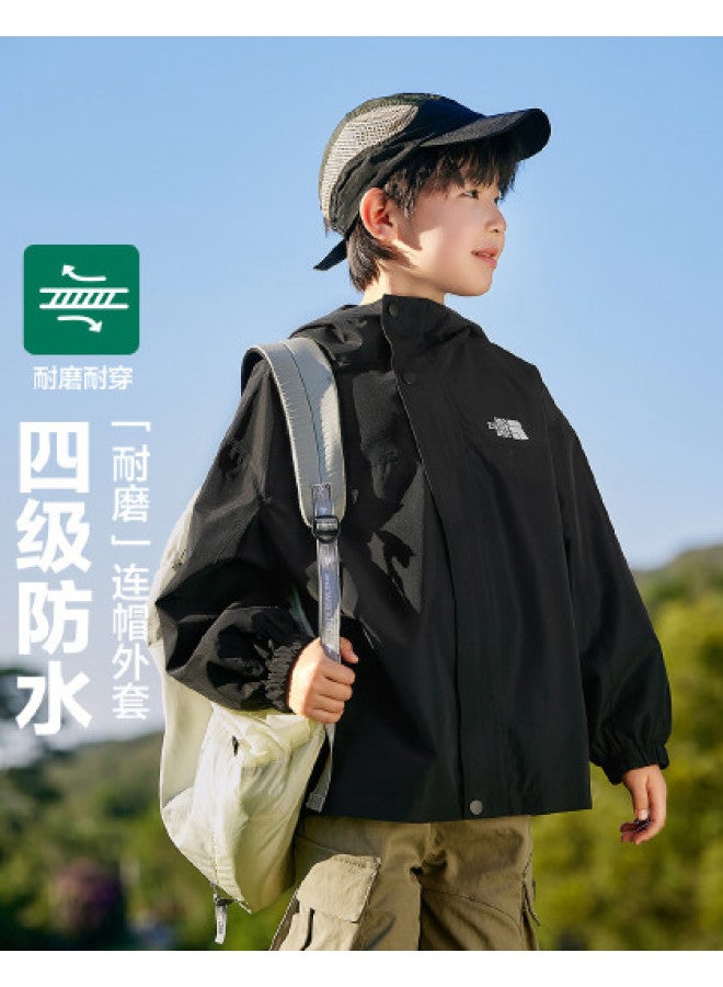 Zuoxi Boys' Jacket Spring/autumn Style Kids' Outdoor Wear New Autumn Collection Trendy Windproof Hooded Coat For Big Boys - Image 1
