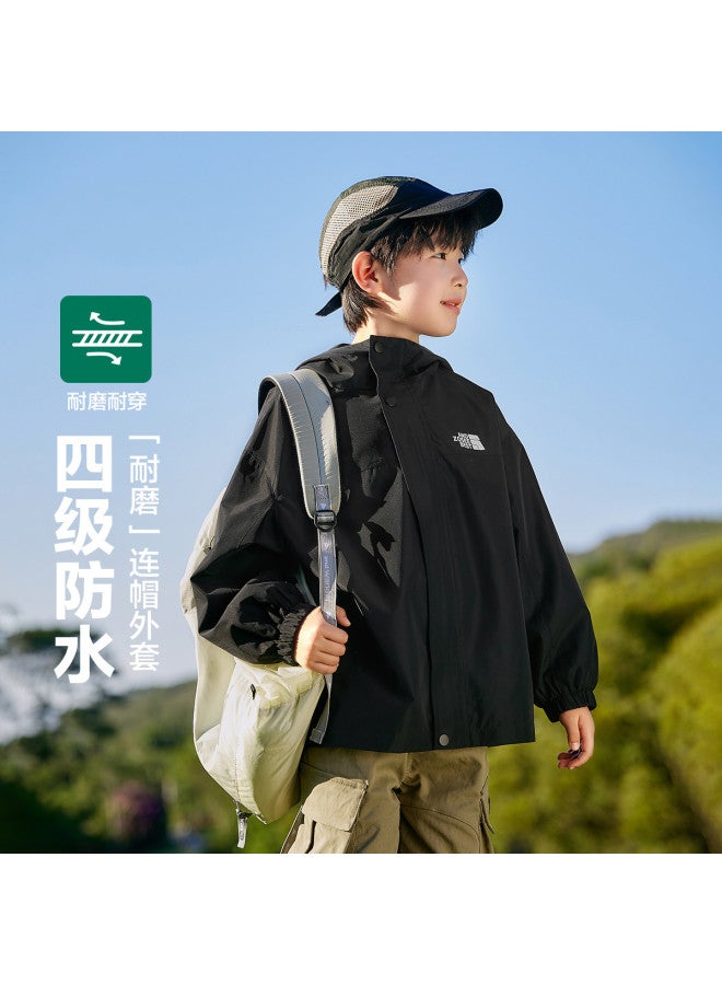 Zuoxi Boys' Jacket Spring/autumn Style Kids' Outdoor Wear New Autumn Collection Trendy Windproof Hooded Coat For Big Boys - Image 2