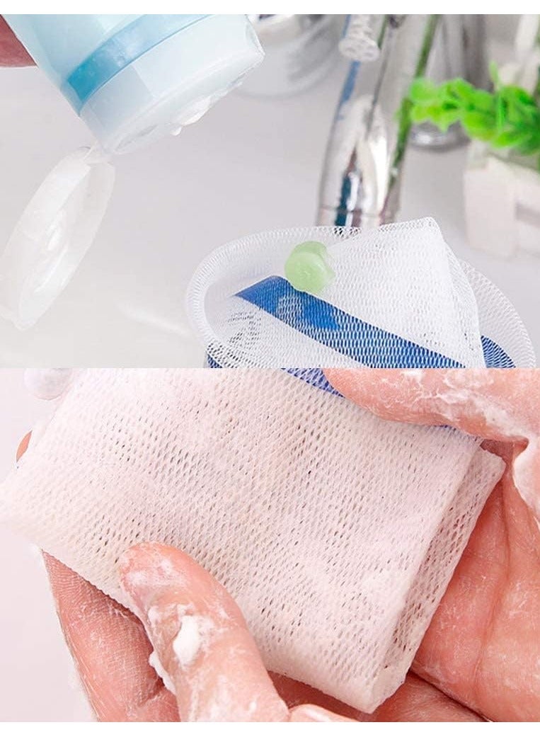 Mesh Soap Pouch, 10 Pcs Exfoliating Soap Bags, Mesh Foaming Net Soap Sack Bags, Face Cleansing Foaming Nets, Soap Saver Pouch Drawstring Bags, Color Random - Image 3