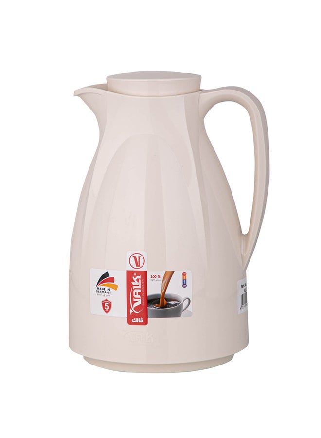 VALK Vacuum Flask 1.5 Liter – Double Wall Glass Inner with Durable Plastic Outer, Wide Mouth & Leak-Proof Cap, Made in Germany - Image 1