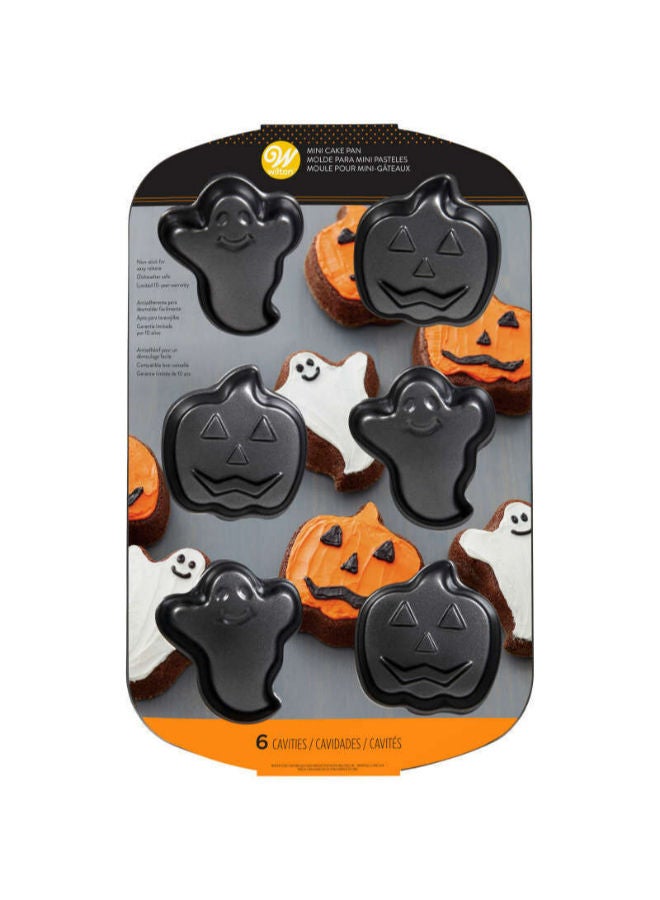 Wilton Halloween Ghost and Pumpkin Mini Cake Pan, 6-Cavity - Image 3