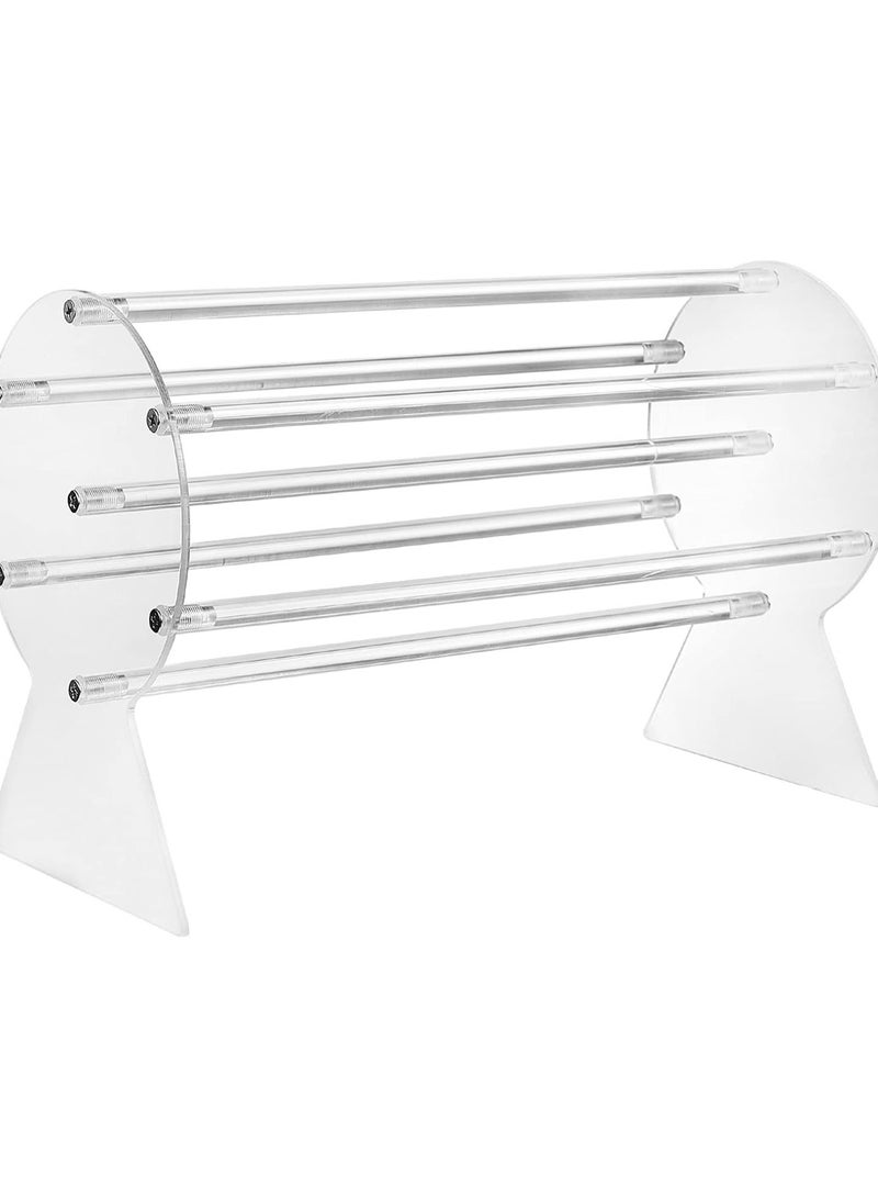 GGOOT Clear Acrylic Horizontal Headband Hairband Holder Display Organizer Jewelry Display Showing Stand Hair Hoop Rack - Image 1